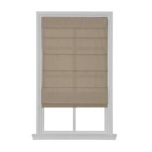 34 X 64 Home Basics Cordless Light Filtering Fabric Classic Roman Shade Linen